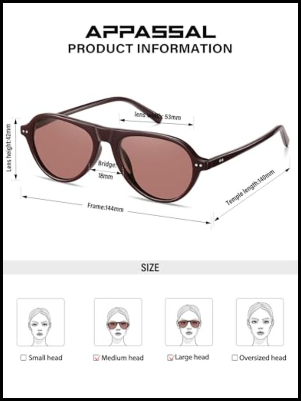 Retro Oval Aviator Sunglasses Polarized UV400 Lightweight Vintage Shades - Picture 4 of 6